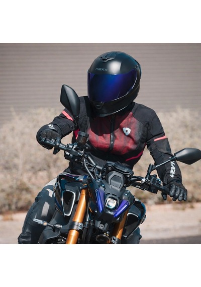 Nexx Y.100r Fullblack Mat Siyah Kask Mavi + Şeffaf Vizör Mat Siyah