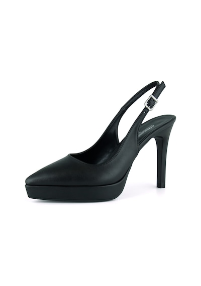 Erkan Saçmacı Scarlett Slingback Siyah Vegan Sivri Burun Arkası Açık İnce Platform Topuklu Ayakkabı Erkan Saçmacı Scarlett Slingback Siyah Vegan Sivri Burun Arkası Açık İnce Platform Topuklu Ayakkabı