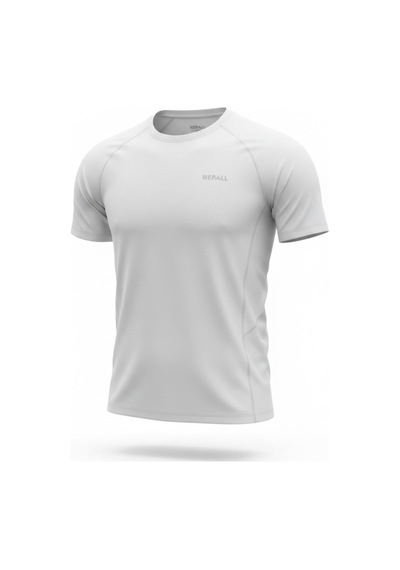 Nepall Pokalde Beyaz Spor Fit Tişört Beyaz Beyaz