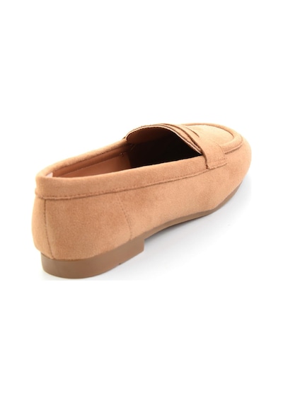 Taba Süet Kadın Loafer Ayakkabı K01745877072
