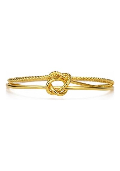 Çelik 2li Düğüm Bileklik Gold