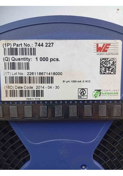 744227 51uh 1a 9.2x6x5 Smd Würth Smd Bobin 20 Adet