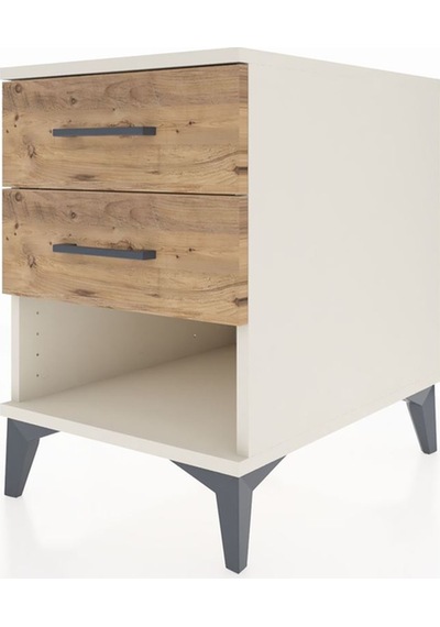 Kronos Komodin 2 Çekmeceli 44x59x64 Aytaşı-çam Aytaşı