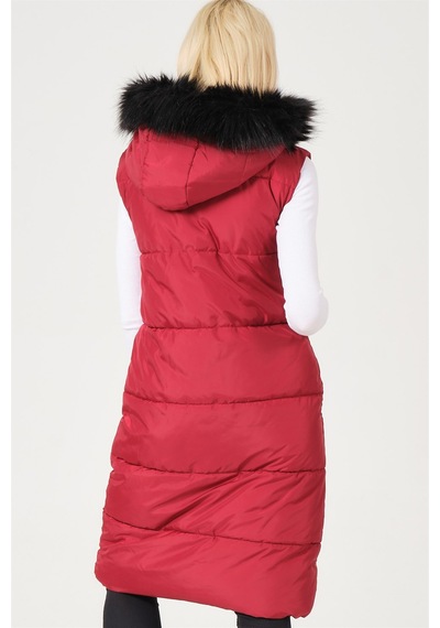 Dewberry Bayan Yelek Z6741 Bordo