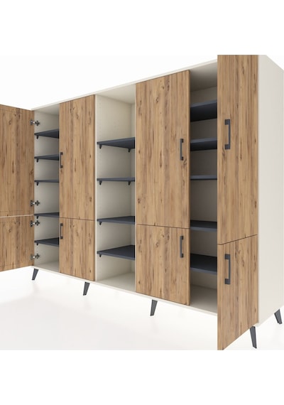 Hyperion Dolap 14 Raflı 8 Kapaklı 220x44x163 Aytaşı-çam/antrasit Atlas Çam/antrasıt - Aytası Hyperion Dolap 14 Raflı 8 Kapaklı 220x44x163 Aytaşı-çam/antrasit Atlas Çam/antrasıt - Aytası