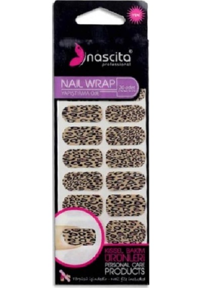 Nascita Leopar Desenli Yapıştırma Oje 20'li