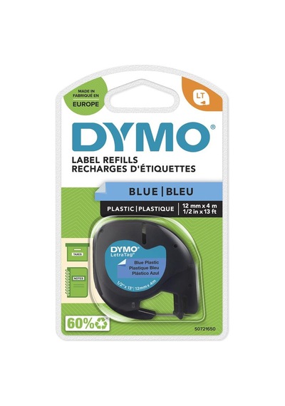 Dymo S0721650 Letratag Plastik Şerit 12 Mm X 4 Mt Mavi 59426 91205
