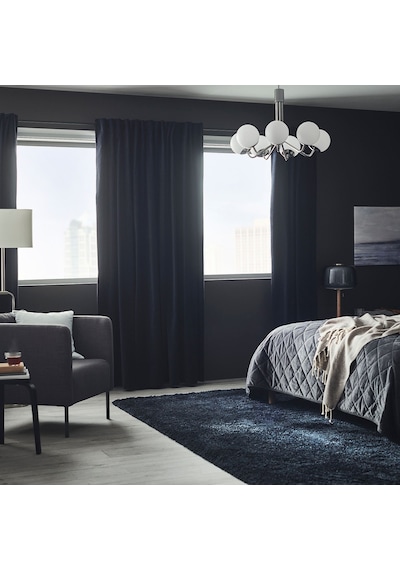 Ikea Sanela Fon Perde 140x300 Cm Lacivert