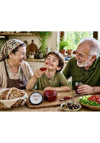 Acuka 300g X 2 Adet - Karadeniz Usulü Ev Yapımı Katkısız Cevizli Kahvaltılık Sos Seti