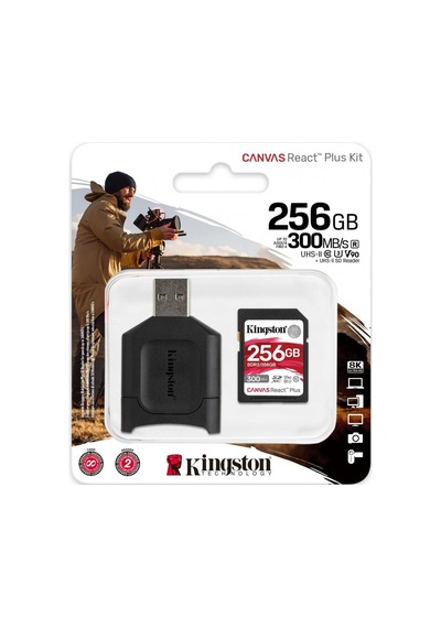 KINGSTON 256GB CANVAS REACT PLUS SDR2/256GB   ROFESYONEL SD HAFIZ