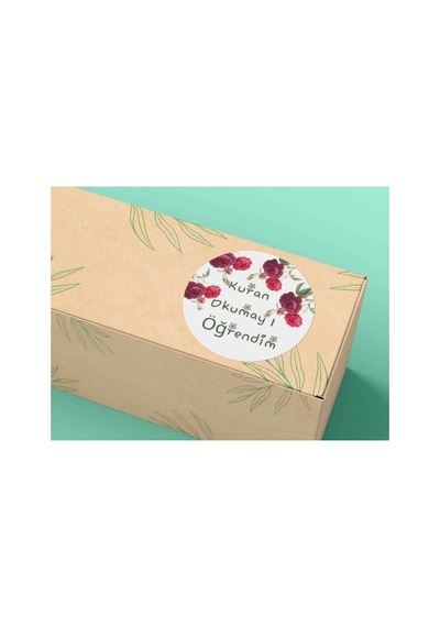 Kur'an Okumayı Öğrendim Etiketi Yaz Kur'an Kursu Sticker Ödül 4 Cm 40 Adet Çok Renkli