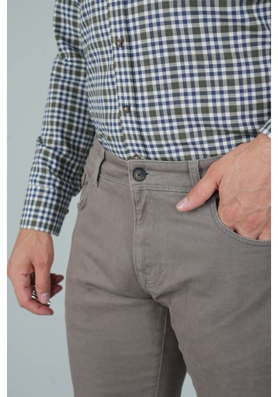 Bisse Bej Gabardin Pamuk 5 Cepli Spor Pantolon Pns24k24004 D07 Bej