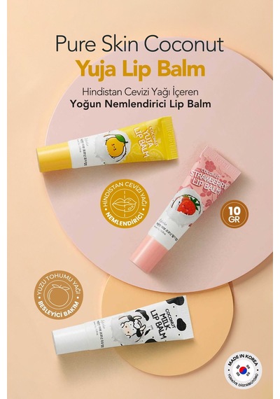 Esfolio Hindistan Cevizi ve Yuja İçeren Onarıcı Dudak Balmı Esfolio Coconut Yuja Lip Balm