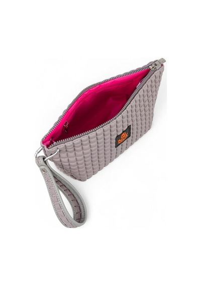 Bilik Deri Scuba Gri Kadın Portföy & Clutch Çanta Yeliz Gri