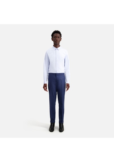 The Kooples Erkek Baskılı Mavi Yün Karışımlı Pantolon