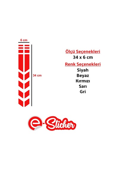 Motosiklet Çamurluk Sticker
