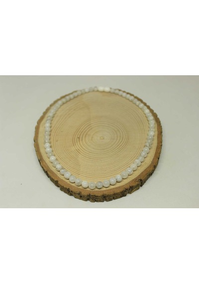 Ay Taşı Kolye 6mm (Klipsli) Altın