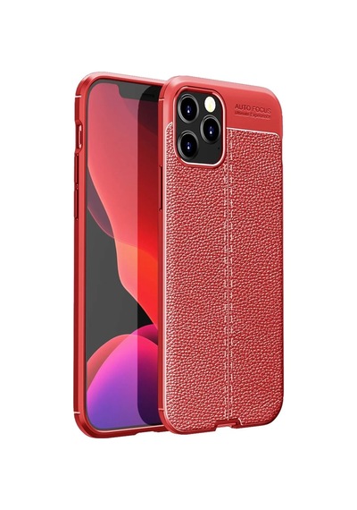 Newface Apple İphone 12 Pro Kılıf Auto Focus Kapak - Kırmızı