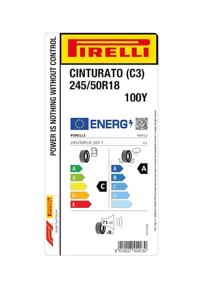 Pirelli 245/50R18 100Y Cınturato C3 Yaz Lastiği 2024