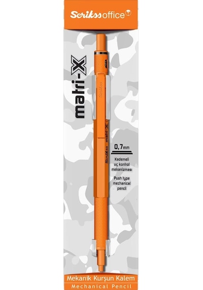Scrikss Matri-x Versatil 0.7 Mm Turuncu Şeffaf Amb.