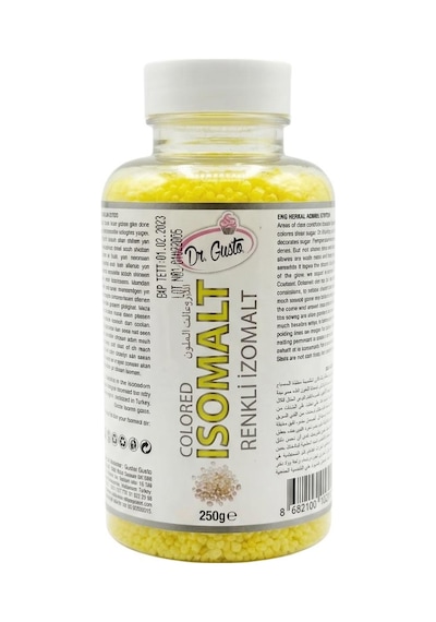 Renkli İzomalt Isomalt Sarı 250 Gr Şeker Sanatı Ve Pasta Dekorasyon İçin
