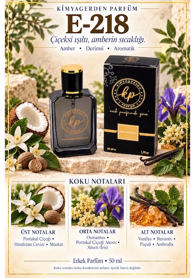 KP E-218 Erkek Parfüm EDP 50 ML