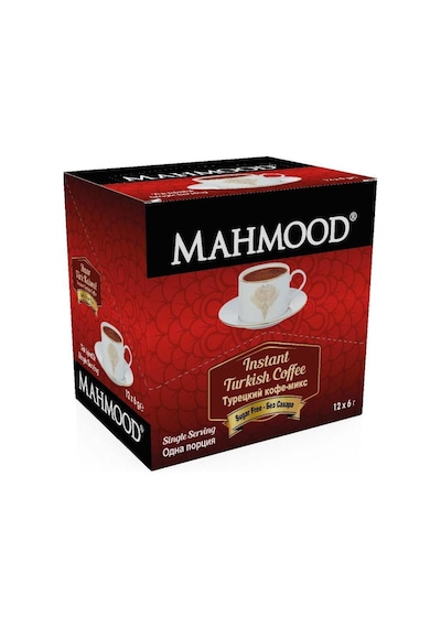 Mahmood Coffee Hazır Türk Kahvesi Sade 12 x 6 gr Hazır Kahve