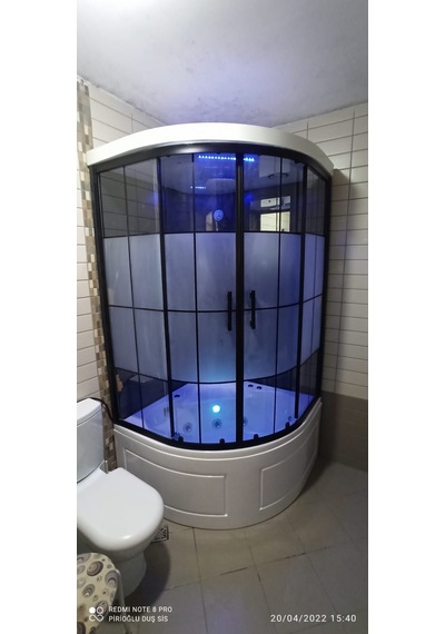 110X110 Küvet Üstü Antrasit Compact Sistem Sistem 1