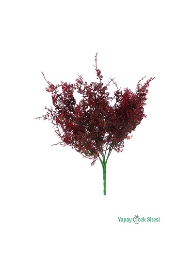 Yapay Çiçek Sitesi Yapay Mercan Otu Demeti Bordo 32 Cm