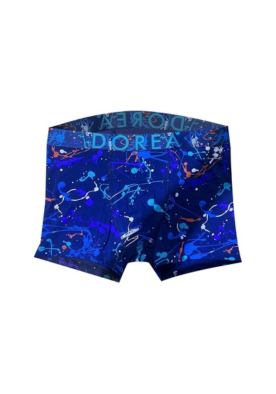 Dorea Erkek Lacivert Desenli Boxer 3 Adet