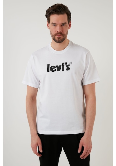 Levi's Erkek T-shirt Ss Relaxed Fit T-Shirt A2082-0029 Beyaz