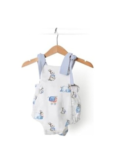 %100 Pamuk Müslin Bebek Tulum - Bébé Lapin Bbktlm-bel-00006a Acı Kahverengi
