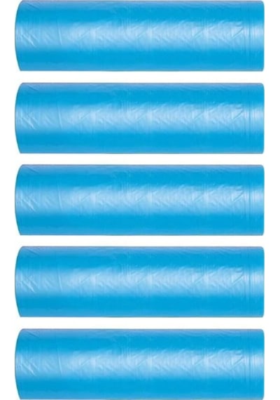Mavi Battal Boy Çöp Poşeti 75X90 Cm 10 Lu Rulo 5 Paket 50 Adet