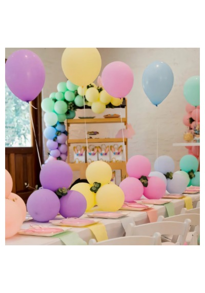 10 Adet 12 İnç Pastel Makaron Balon Karışık Renkli Lateks Balon Parti & Doğum Günü Süsleme Karısık