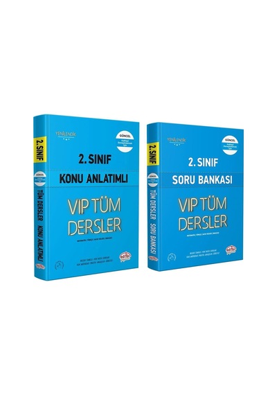 Editör Yayınları 2.sınıf Vip Tüm Dersler Konu Ve Soru Seti 2 Kitap