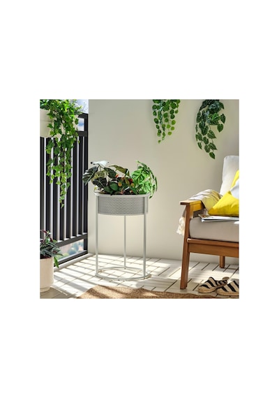Ikea Blakraka Çiçeklik 54 Cm Açık Gri - Bej