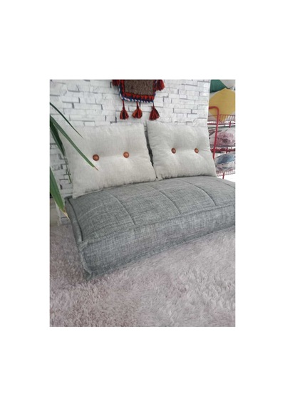 Bdphome Çocuk Odası Yer Minderi Ve Yastığı Gri