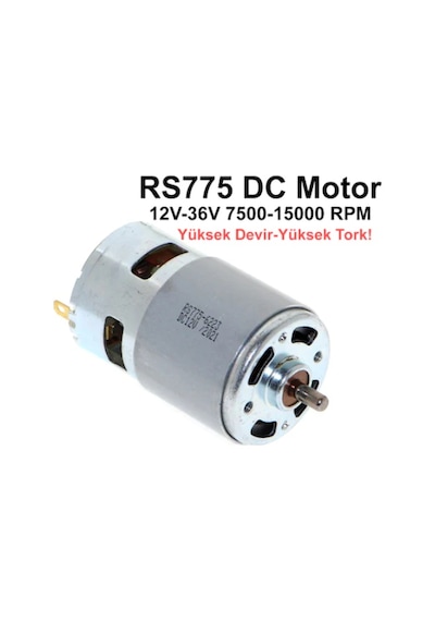 Mlsemfaelektronik-Rs 775 Dc Motor 12V-36V 7500-15000 Rpm