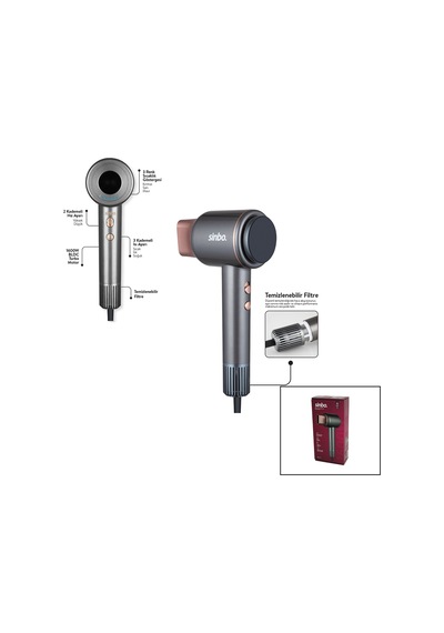 1600w Bldc Turbo Tokmak Saç Kurutma Makinesi