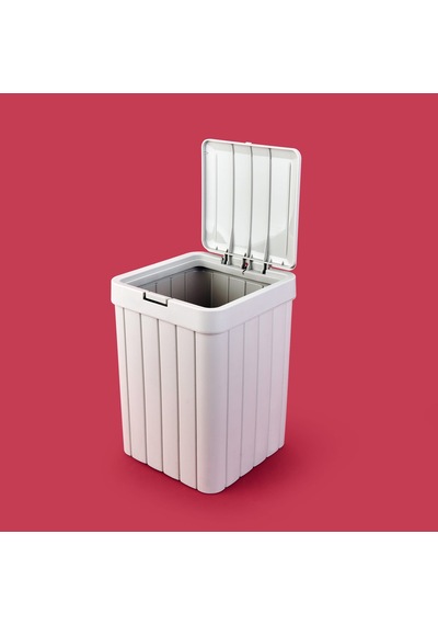 Çöp Kovası - Bej - 28 Cm Çok Renkli