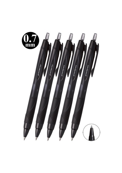 Siyah Jel Uçlu Pilot Kalem 5 Adet Uniball Jetstream Sxn-157s 0.7 Mm Basmalı Pilot Kalem Roller Uçlu Likit Mürekkepli