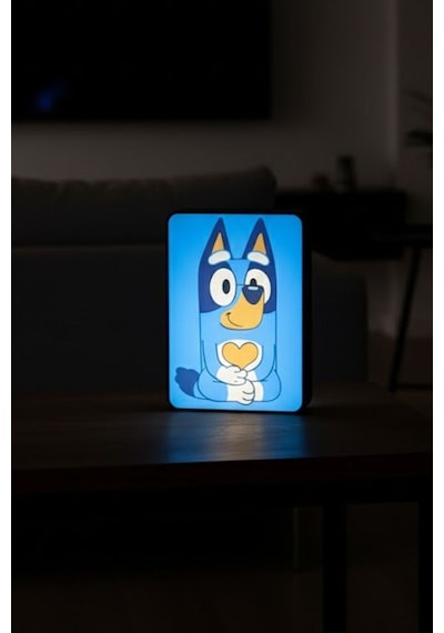 Bluey Tasarımlı Dekoratif Gece Lambası Çok Renkli