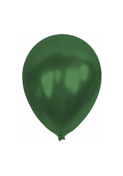Metalik Yeşil Balon 12'Li