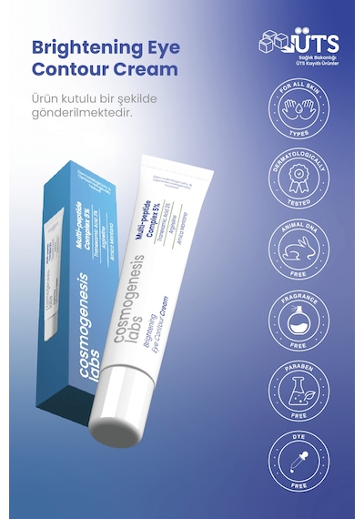 Cosmogenesis Labs Göz Altı Aydınlatıcı Krem 20ml - Koyu Halka Ve Şişlik Karşıtı Nemlendirici Vegan (TRANEKSAMİK ASİT)