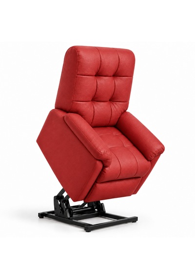 Ceviz Ahşap Yan Panelli Gerçek Deri Manuel Mekanizmalı Yatar Ayak Uzatmalı Ergonomik Tv Koltuğu Baba Koltuğu Kırmızı Ceviz Ahşap Yan Panelli Gerçek Deri Manuel Mekanizmalı Yatar Ayak Uzatmalı Ergonomik Tv Koltuğu Baba Koltuğu Kırmızı