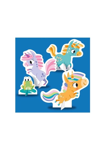 Imagine That Build And Play - Unicorns Book And Play Set
