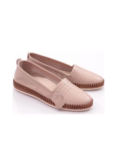 Dgn P25 Kadin Soft Anatomic Footwear Deri Ayakkabi p25-1512-R4971 Gümüş