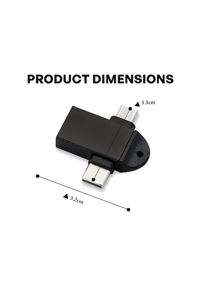 Parcbeny 6549 Micro Usb Type-c 3 In 1 Dönüştürücü Çevirici Adaptör Otg Usb 3.0 Girişli Type-c - Micro Usb Dönüştürücü Aparat