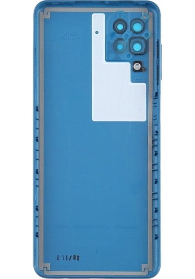 Samsung Uyumlu Galaxy A12  Arka Pil Batarya Kapağı Sm-a125f - Mavi