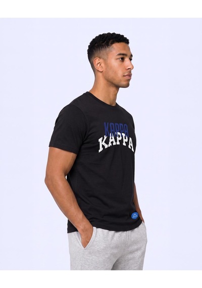 Kappa Logo İxtal Tur Erkek Siyah Regular Tişört